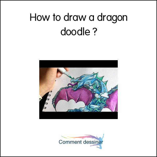 How to draw a dragon doodle
